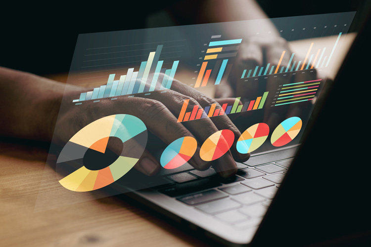 CDMS results on laptop screen