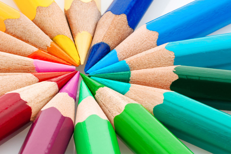 Cappella digital marketing solutions colored pencil tips aligned