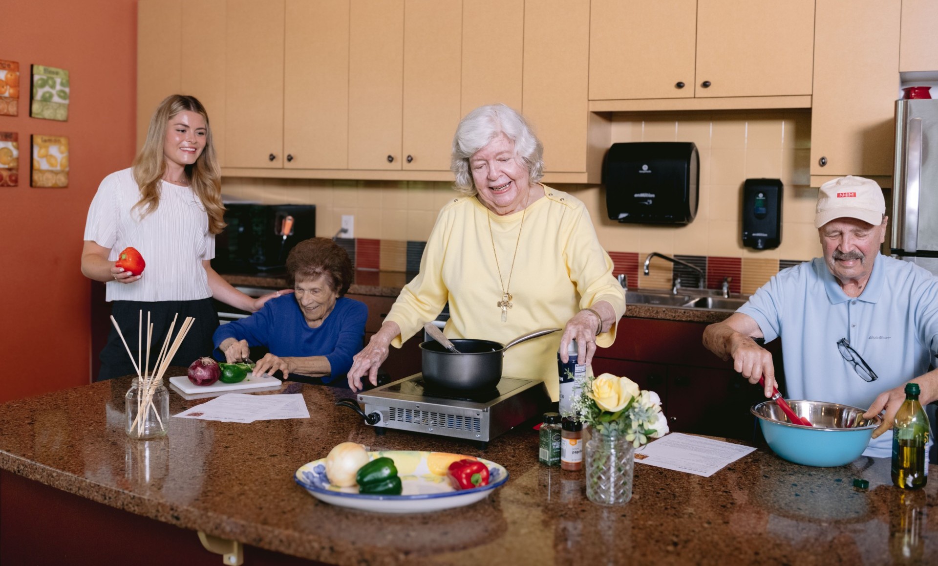 Clermont Park residents at Cooking with Care