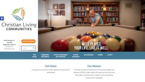 CLC Website Home Page - After Redesign