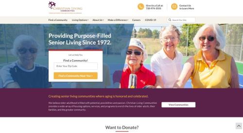CLC Website Home Page - Before Redesign